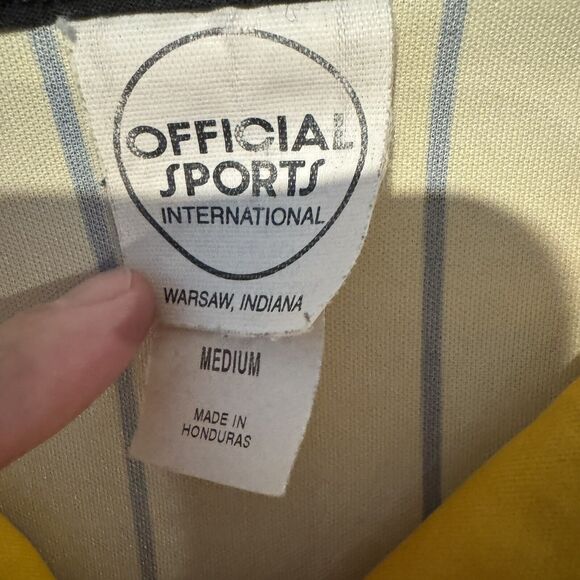 USA Soccer Federation Referee Jersey Medium Yellow / Black Official Sports - Picture 3 of 7